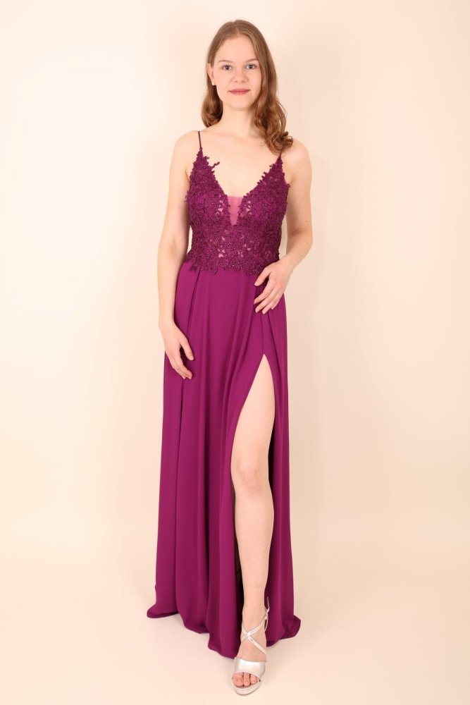 elegantes Ballkleid, lila - Dein Kleiderladen