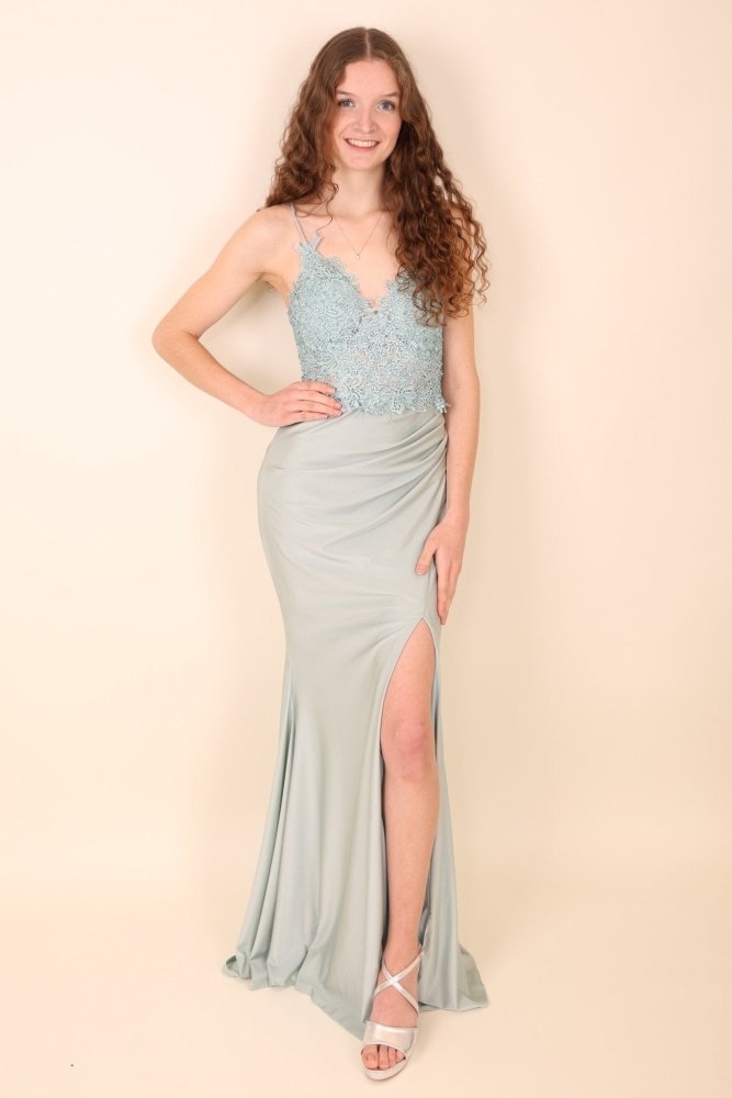 enges Abendkleid, mint - Dein Kleiderladen
