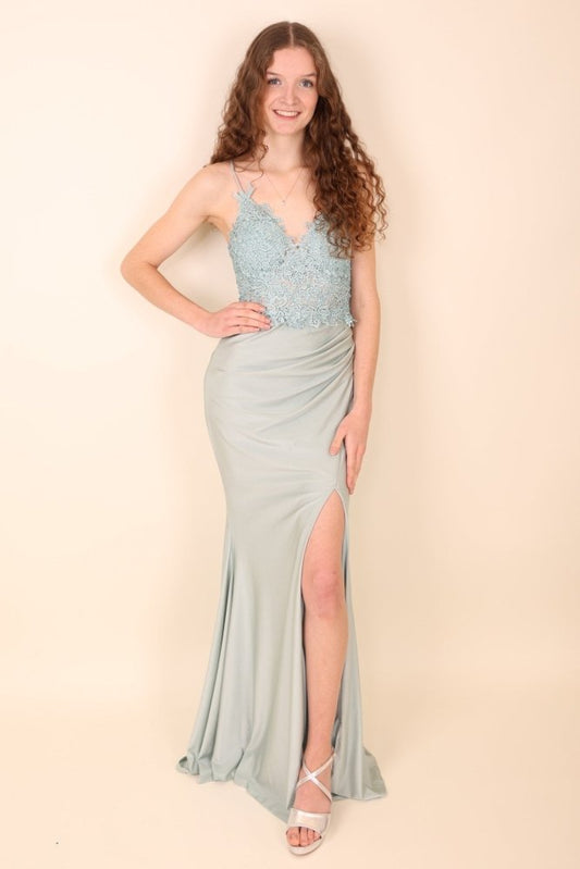 enges Abendkleid, mint - Dein Kleiderladen