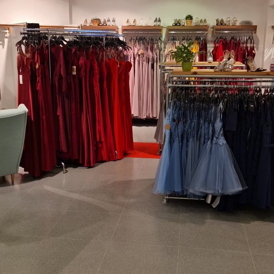 Ballkleid - Abendkleid mit Schnürung, petrol - Dein Kleiderladen