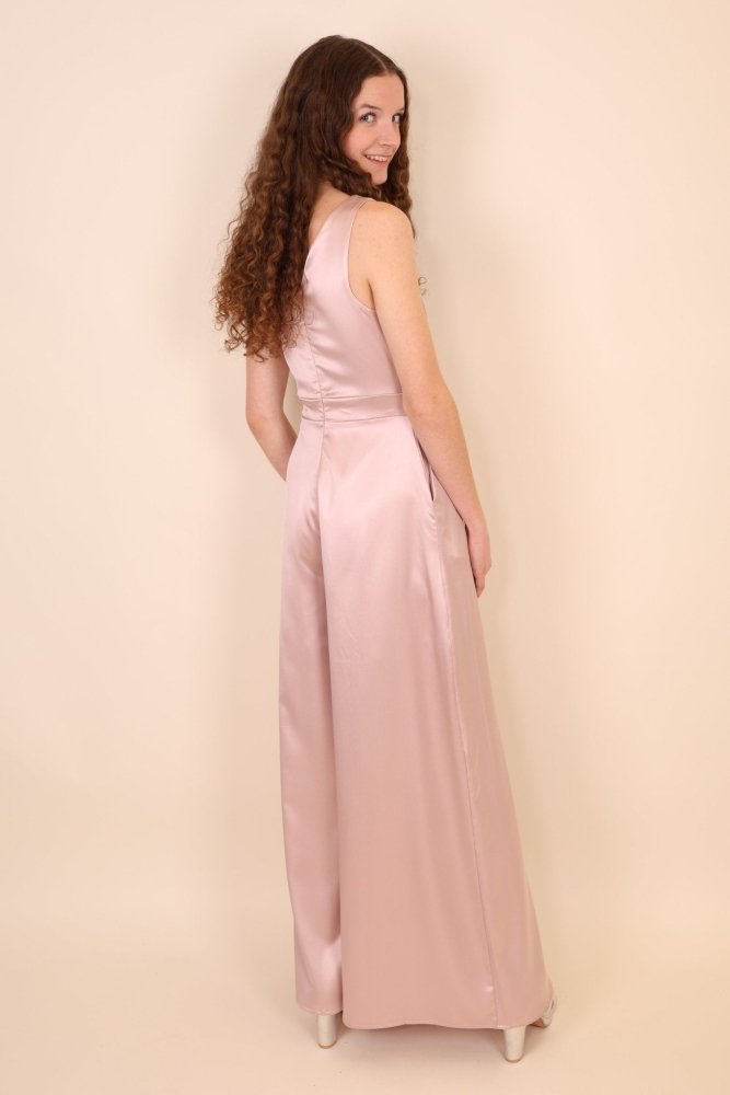 Satin-Jumpsuit, rosa - Dein Kleiderladen