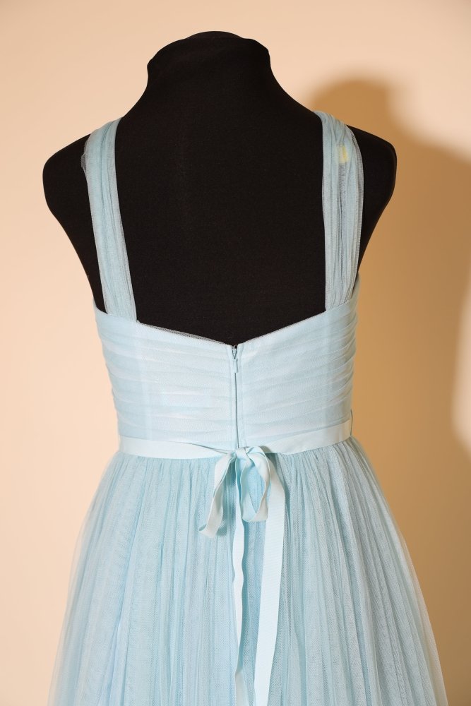 Second Hand schlichtes Tüllkleid, hellblau - Dein Kleiderladen